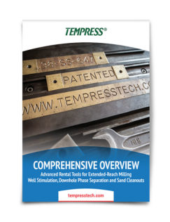 TempressTech portfolio brochure cover graphic