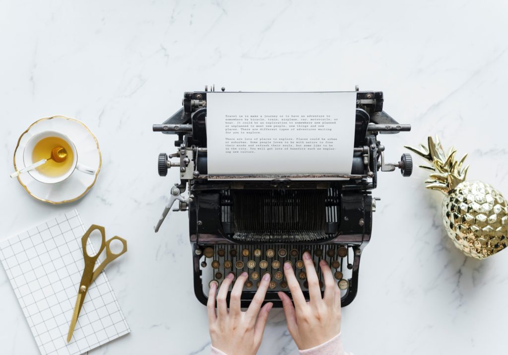 typewriter for content creation
